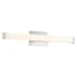 Access Lighting Arc 24" Wide Integrated LED Bath Bar - 3000K Brushed Steel / Acrylic