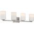Access Lighting Sienna 30" Wide Vanity Light Brushed Steel