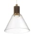 Access Lighting Port Nine 8" Wide LED Mini Pendant Antique Brushed Brass