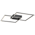 Access Lighting Squared 2 Light 31" Wide Integrated LED Semi-Flush Square Ceiling Fixture - 3000K Black / Acrylic