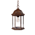 Acclaim Lighting Madison 1 Light 14" Height Outdoor Pendant Black Coral / Clear Beveled Glass