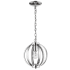 Acclaim Lighting Nevaeh Single Light 9" Wide Mini Pendant with Crystal Accents Chrome