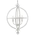 Acclaim Lighting Callie 4 Light 18" Wide Crystal Chandelier Country White