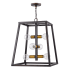 Acclaim Lighting Tiberton 6 Light 19" Wide Pendant with Raw Brass Sockets Oil Rubbed Bronze