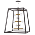 Acclaim Lighting Tiberton 10 Light 32" Wide Chandelier with Raw Brass Sockets Oil Rubbed Bronze