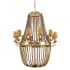 Acclaim Lighting Anastasia 12 Light 49-1/4" Wide Beaded Empire Chandelier with Fabric Shades and Beaded Chains Antique Gold Leaf