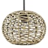 Acclaim Lighting Berkshire 15" Wide Pendant with Natural Seagrass Shade Black Metal / Natural Seagrass