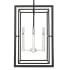 Acclaim Lighting Milbank 4 Light 16" Wide Pendant Black / White