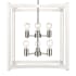 Acclaim Lighting Coyle 6 Light 20" Wide Pendant White / Polished Nickel
