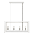 Acclaim Lighting Coyle 8 Light 32" Wide Chandelier White / Polished Nickel