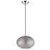 Acclaim Lighting Brielle Single Light 12" Wide Pendant with Mercury Glass Shade Polished Nickel