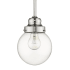 Acclaim Lighting Portsmith Single Light 6" Wide Mini Pendant Polished Nickel