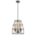 Acclaim Lighting Rebarre 3 Light 13" Wide Cage Pendant Antique Silver