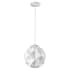 Acclaim Lighting Nova Single Light 9-3/4" Wide Mini Pendant with Patterned Glass Shade White