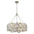 Acclaim Lighting Vitozzi 27" Wide Crystal Drum Chandelier Antique Silver Leaf