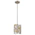 Acclaim Lighting Vitozzi 7" Wide Crystal Mini Pendant Antique Silver Leaf