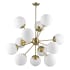 Acclaim Lighting Solea 12 Light 40" Wide Sputnik Chandelier Antique Brass