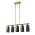 Acclaim Lighting Monet 5 Light 5" Wide Linear Chandelier Brass