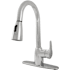 Ackland FlowCurve 8" 1.5 GPM Single Hole Pull-Out Sprayer Kitchen Faucet - Includes Escutcheon Chrome