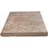 Ackland Marzana 12 in. x 24 in. x 1.18 in. Honed Unfilled Brushed Travertine Pool Coping - Sold by Pallet (120 SF/Pallet) Dune
