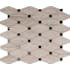 Ackland 12" x 15" Glass and Metal and Stone Dot-Mounted Mosaic Tile - Tumbled Visual - Sold by Carton (11 SF/Carton) Dunora