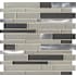 Ackland 10" x 12" Glass and Metal Linear Mosaic Tile - Tumbled Visual - Sold by Carton (15 SF/Carton) Elaneque
