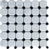 Ackland 12" x 12" Marble Dot-Mounted and Geometric Mosaic Tile - Honed Visual - Sold by Carton (10 SF/Carton) Castella Cambria