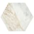 Ackland 8" x 9" Marble Geometric Floor and Wall Tile - Honed Visual - Sold by Carton (8.88 SF/Carton) Castella de Blanc