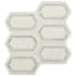 Ackland 12" x 12" Marble Geometric Floor and Wall Mosaic Tile - Polished Visual - Sold by Carton (10 SF/Carton) Calabria Frost