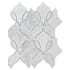 Ackland 10" x 12" Marble Arabesque/Baroque Floor and Wall Mosaic Tile - Polished Visual - Sold by Carton (3.2 SF/Carton) Carrara White