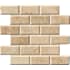 Ackland Marzana - 12" x 12" Travertine Brick Mosaic Tile - Honed Visual - Sold by Carton (9.7 SF/Carton) Cream