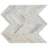 Ackland 12" x 12" Marble Chevron Wall Mosaic Tile - Honed Visual - Sold by Carton (10 SF/Carton) Selene Oro