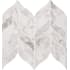 Ackland 12" x 13" Marble Chevron and Leaf Mosaic Tile - Honed Visual - Sold by Carton (8.3 SF/Carton) Venatino Elysia