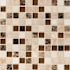 Ackland 12" x 12" Glass and Stone Square Mosaic Tile - Tumbled Visual - Sold by Carton (10 SF/Carton) Castano Oro
