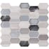 Ackland 12" x 12" Glass and Metal and Stone Geometric Mosaic Tile - Tumbled Visual - Sold by Carton (9.9 SF/Carton) Alessio