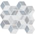 Ackland 12" x 13" Glass and Metal and Stone Cubed Wall Mosaic Tile - Glossy Visual - Sold by Carton (10.1 SF/Carton) Alessio
