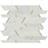 Ackland Artemis - 12" x 12" Metal and Stone Linear Wall Mosaic Tile - Glossy Visual - Sold by Carton (10.25 SF/Carton) Tribeca Oro