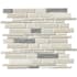 Ackland 12" x 15" Porcelain and Stone Linear Floor and Wall Mosaic Tile - Satin and Textured and Tumbled Visual - Sold by Carton (10.4 SF/Carton) Altara