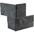 Ackland 4.5 in. x 16 in. Splitface Slate Mini Stacked Stone Ledger Panel Wall Tile - Sold by Carton (5 SF/Carton) Kyoto Noir