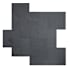Ackland Camden - 16" x 24" Stone Versailles Floor and Wall Tile - Textured Visual - Sold by Carton (16 SF/Carton) Charcoal