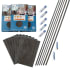 ACP Palisade 15" x 26" Vinyl Wall Tile Kit - 32 Panels Ashen Slate
