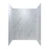 ACP Palisade 30" x 60" x 78" Vinyl Shower Surround with Accessories Carrara Marble