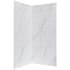 ACP Palisade 36" x 36" x 78" Vinyl Corner Shower Surround with Accessories Carrara Marble