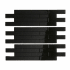 ACP Aspect - 4" x 13" Rectangle Peel and Stick Backsplash Wall Tile - Sold by Carton (1 SF/Carton) Ebony