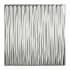 ACP Fasade - 24" x 24" Faux Tin Ceiling Tiles - (5 Pack) - 20 Sq Ft - Dunes Vertical Waves Brushed Aluminum