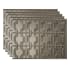 ACP Fasade 18" x 24 Chain Vinyl Wall Tile - Sold by Carton (15 SF/Carton) Brushed Nickel