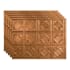 ACP Fasade 18" x 24 Traditional 4 Vinyl Wall Tile Kit - 5 Panels Antique Bronze