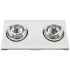 Aero Pure Heater Series 80 CFM 1 Sone Ceiling Mounted Bath Fan with Incandescent Lighting and Two 270W Heat Lamps White