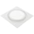 Aero Pure Designer Series 110 CFM 0.9 Sone Ceiling Mounted Energy Star Certified Bath Fan with Dimmable LED Lighting, Nightlight, and Round on Square Design White