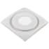 Aero Pure Designer Series 90 CFM 0.3 Sone Ceiling Mounted Energy Star Certified Bath Fan with LED Lighting and Slim-Fit Housing White